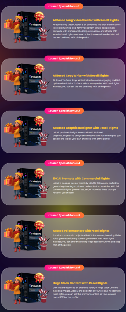 Conversly AI Bonuses
