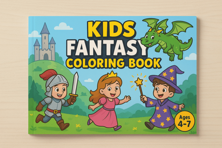 Kids Fantasy Coloring Book Review