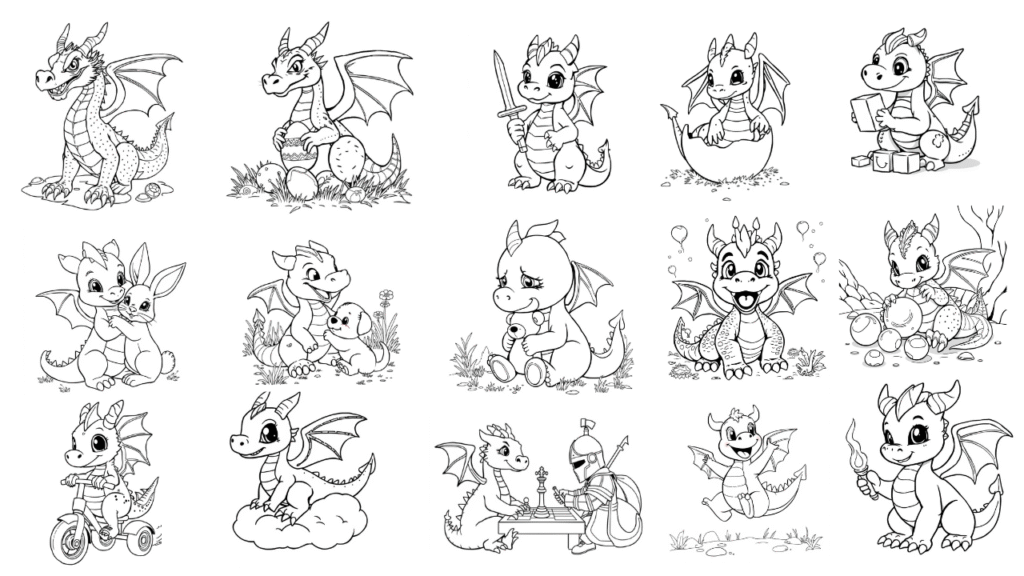 Kids Fantasy Coloring Book Bonuses