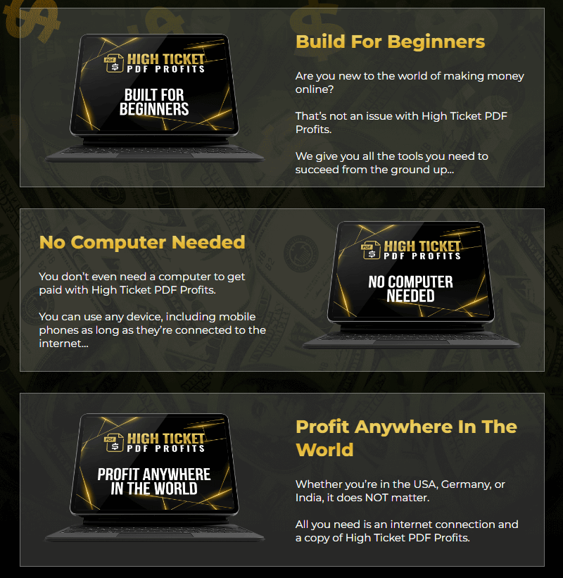 High Ticket PDF Profits Review