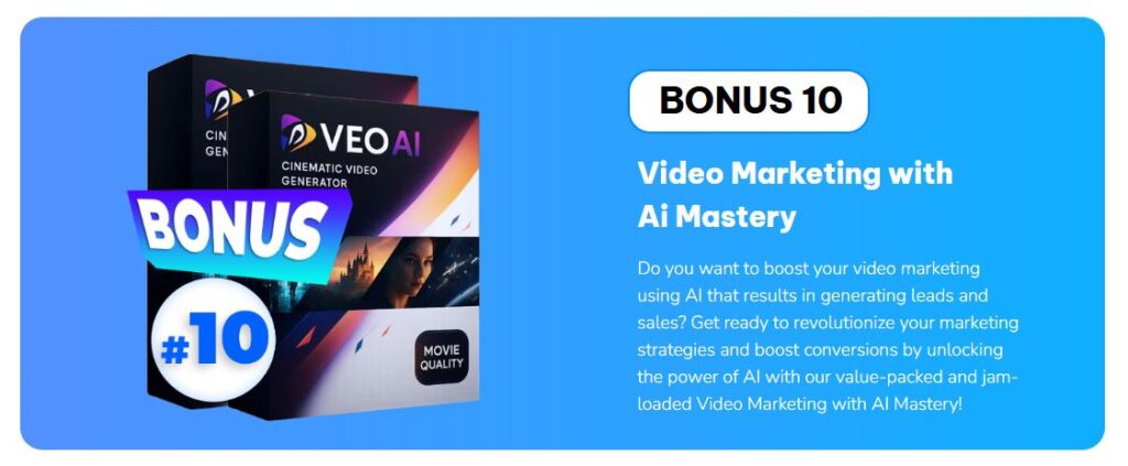 VEO AI Bonuses