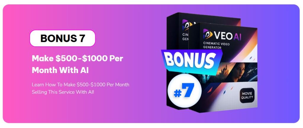 VEO AI Bonuses