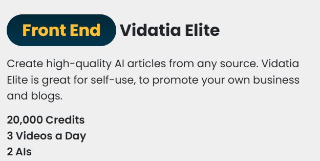 Vidatia Review