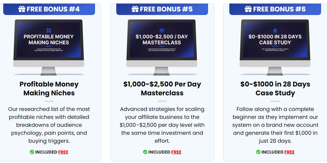 The Affiliate Automation Academy Bonuses