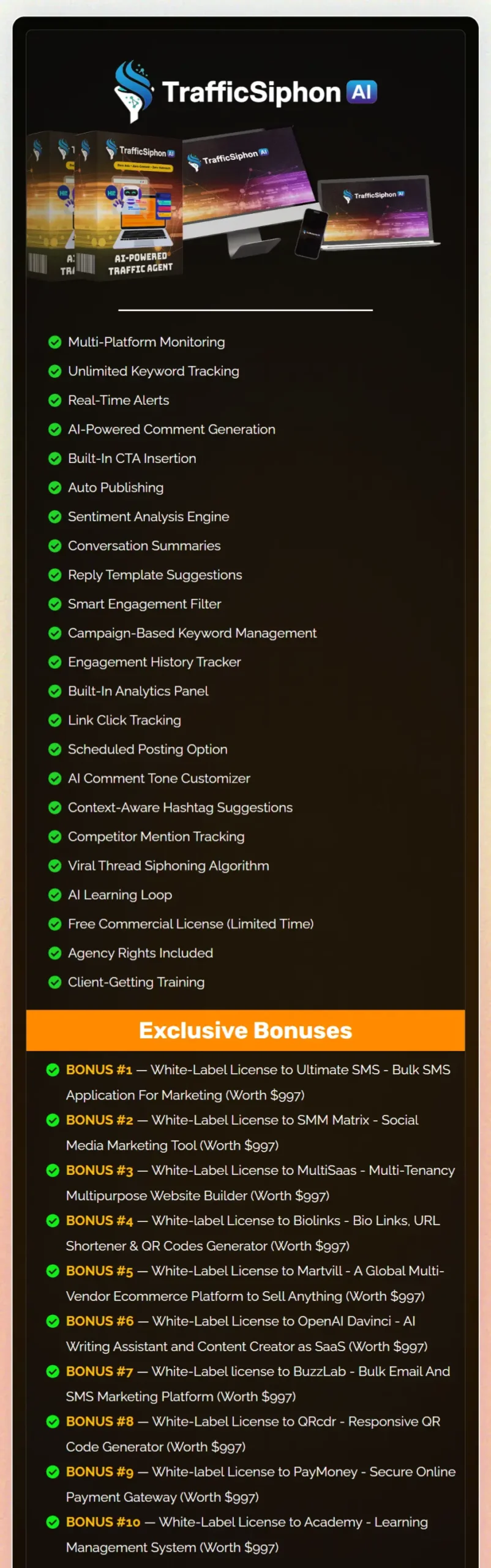 TrafficSiphon-AI-What You Get